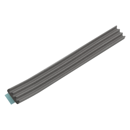 Ellen tochtband K-profiel 9 x 3 mm x 7.5 m zwart