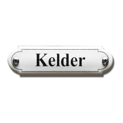 NP-KS-R1-13 TopEmaille Crème deurbordje 'Kelder' 80x22mm