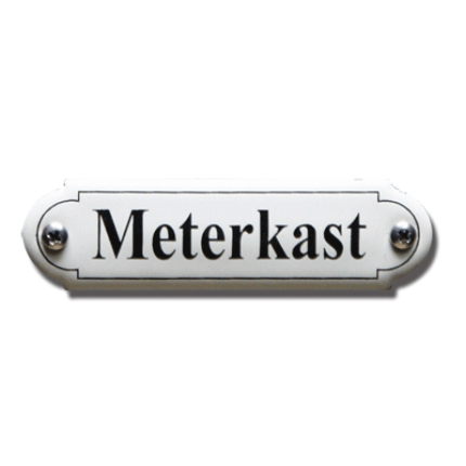 NP-KS-R1-16 TopEmaille Crème deurbordje 'Meterkast' 80x22mm