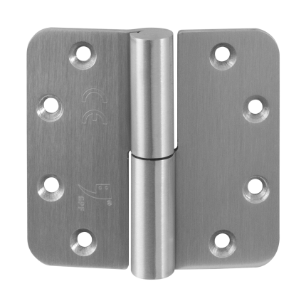 GPF0351.09 GPF paumelle 89x96mm DIN links ronde hoek RVS