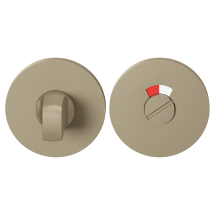 GPF0903VRA4 Champagne Blend toiletgarnituur rond 53x6mm stift 8mm met rood/wit indicator
