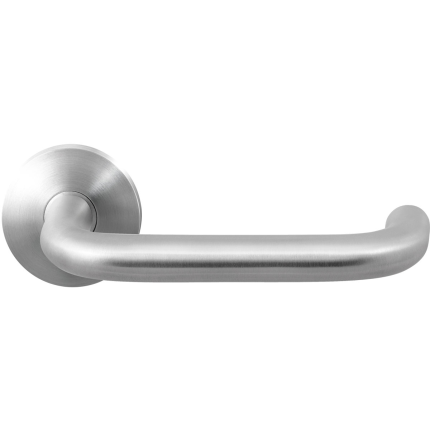 GPF1006.00 Hoa deurkruk op ronde rozet RVS, 50x8mm
