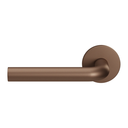 GPF100VRA2 Bronze blend L-model 19mm deurkruk op rozet 53x6mm linkswijzend
