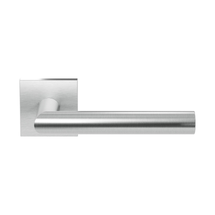 GPF1015.02 deurkruk op vierkante rozet RVS, 50x50x8mm Toi paar rvs