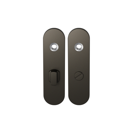 GPF1110.A1 kortschild afgerond WC63/8 grote knop Dark blend