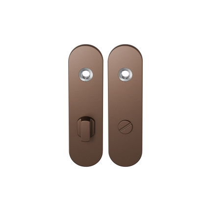 GPF1110.A2 kortschild afgerond WC72/8 grote knop Bronze blend