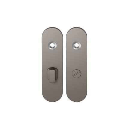 GPF1110.A3 kortschild afgerond WC63/8 grote knop Mocca blend