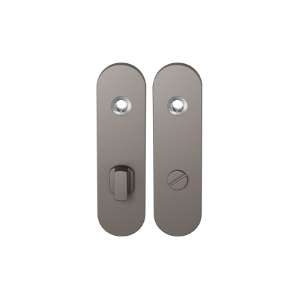 GPF1110.A3 kortschild afgerond WC72/8 grote knop Mocca blend