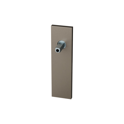 GPF1115.A3.432 kortschild rechthoekig PC55 Mocca blend met vastgelaste knopvastzetter