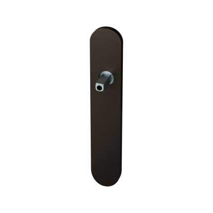 GPF1120.A1.401 langschild afgerond BB56 Dark blend met vastgelaste knopvastzetter
