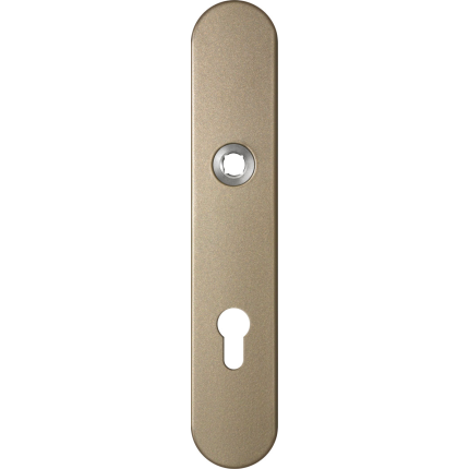 GPF1120.A3 langschild afgerond WC55/8 grote knop Mocca blend