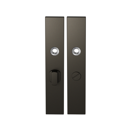 GPF1125.A1 langschild rechthoekig WC55/8 grote knop Dark blend