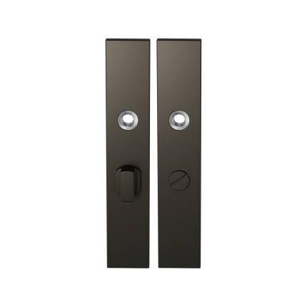 GPF1125.A1 langschild rechthoekig WC57/5 grote knop Dark blend