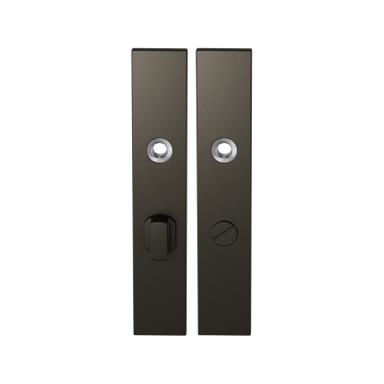 GPF1125.A1 langschild rechthoekig WC63/8 grote knop Dark blend