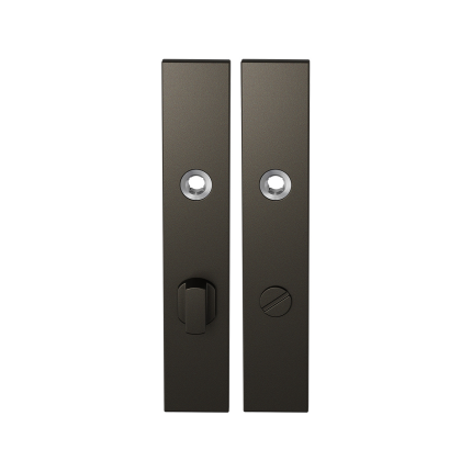 GPF1125.A1 langschild rechthoekig WC72/8 grote knop Dark blend