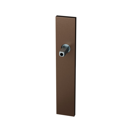 GPF1125.A2.442 langschild rechthoekig PC72 Bronze blend met vastgelaste knopvastzetter