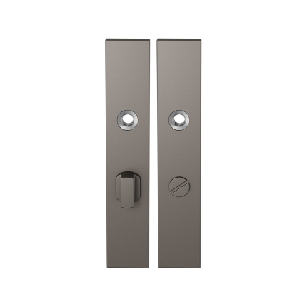 GPF1125.A3 langschild rechthoekig WC63/8 grote knop Mocca blend