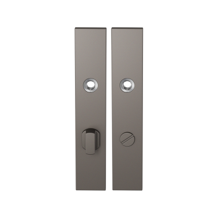 GPF1125.A3 langschild rechthoekig WC72/8 grote knop Mocca blend