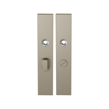 GPF1125.A4 langschild rechthoekig WC55/8 grote knop Champagne blend