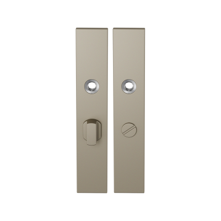 GPF1125.A4 langschild rechthoekig WC57/5 grote knop Champagne blend