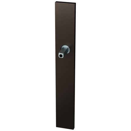 GPF1175.A1.400 langschild XL rechthoekig blind Dark blend met vastgelaste knopvastzetter