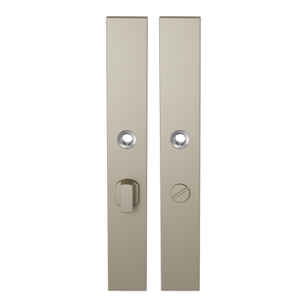 GPF1175.A4 langschild rechthoekig WC55/8 grote knop Champagne blend