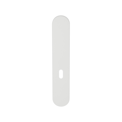 GPF1220.62L/R langschild afgerond BB56 zonder krukgat links-/ rechtsdraaiend wit