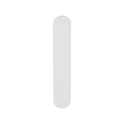 GPF1220.62L/R langschild afgerond blind zonder krukgat links-/ rechtsdraaiend wit