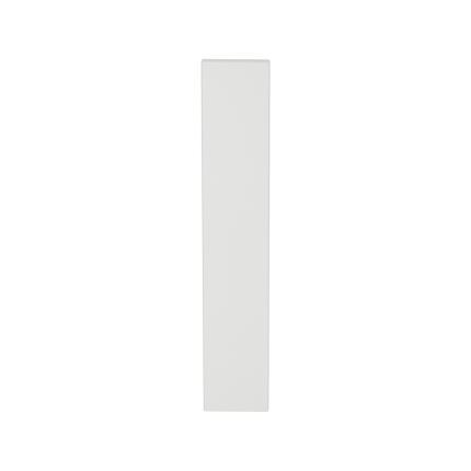 GPF1225.62L/R langschild rechthoekig blind zonder krukgat links-/ rechtsdraaiend wit