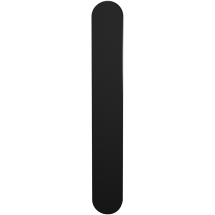 GPF1270.61L/R langschild XL afgerond links-/ rechtsdraaiend zwart