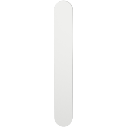 GPF1270.62L/R langschild XL afgerond PC92 zonder krukgat links-/ rechtsdraaiend wit