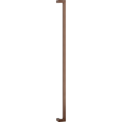 GPF13 deurgreep verkropt 22x22x1000mm hoogte 60mm Bronze blend