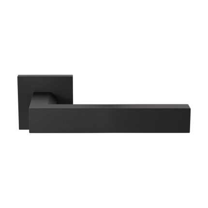 GPF1304.61.02 Tapu deurkruk op vierkante rozet zwart, 50x8mm