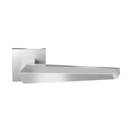 GPF3112.09.02 Rua deurkruk op vierkante rozet RVS, 50x8mm