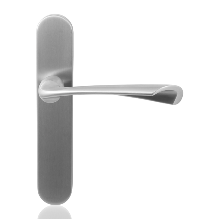 GPF3120.20 Kore deurkruk op langschild WC63/8 normale knop