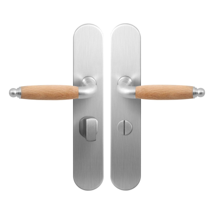 GPF4340.20 Ika deurkruk op langschild WC57/5 grote knop