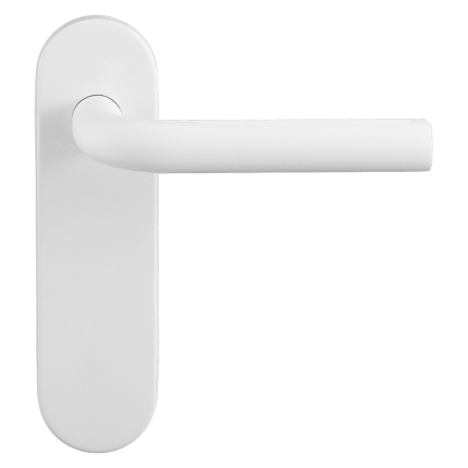 GPF8202.50R Aka deurkruk op kortschild wit rechtswijzend blind