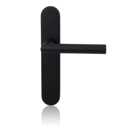 GPF8210.20R Toi deurkruk op langschild zwart rechtswijzend BB56