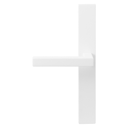 GPF8218.85L Zaki+ deurkruk op langschild wit XL linkswijzend PC72