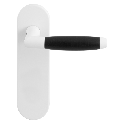 GPF8257.50 Ika deurkruk op kortschild wit blind