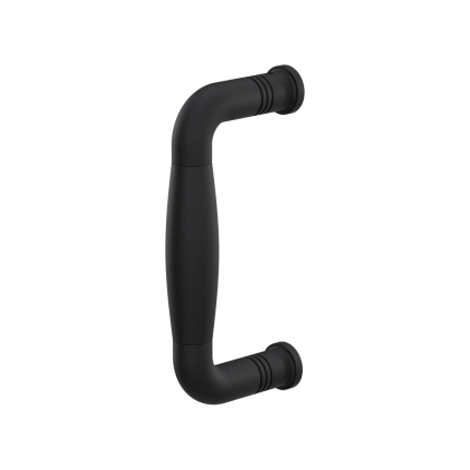 GPF8306.61A deurgreep Ika gebogen 130x60/114mm zwart
