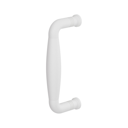 GPF8306.62B deurgreep Ika wit gebogen 157x62/141mm