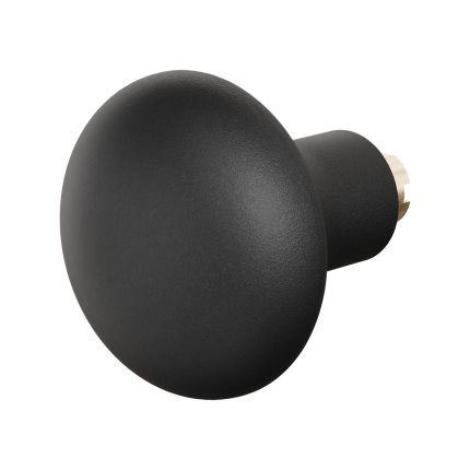 GPF8851.61 Paddenstoel knop veiligheidsschilden vast 52mm zwart