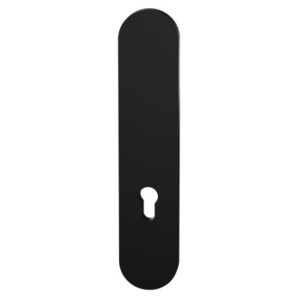 GPF9842.61 veiligheidsbuitenschild afgerond zwart