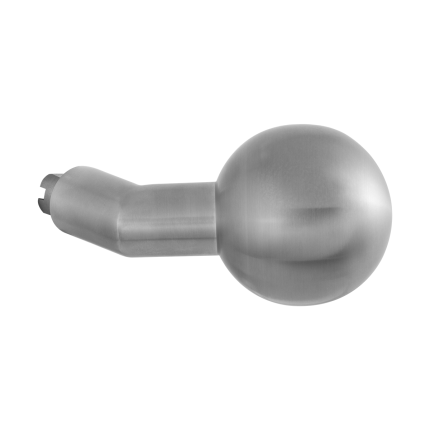 GPF9853.09 mat verkropte knop 55x16mm tbv VH-schilden vast incl. wisselstift RVS matgeborsteld