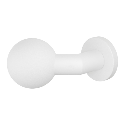 GPF9853.62-00R wit verkropte kogelknop S5 55mm incl. wisselstift op ronde rozet rechts