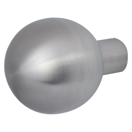 GPF9854.09 kogel knop 50mm t.b.v. veiligheidsschilden vast RVS matgeborsteld