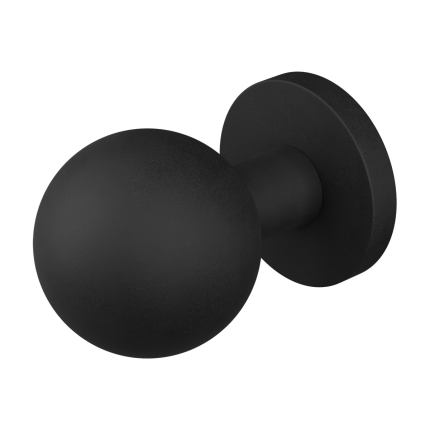 GPF9854.61-00 Zwart kogel knop S5 50mm met wisselstift op ronde rozet