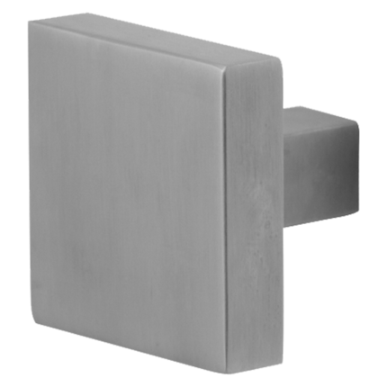 GPF9856.09 vierkante knop 53x53x16mm t.b.v. veiligheidsschilden vast incl. wisselstift RVS matgeborsteld
