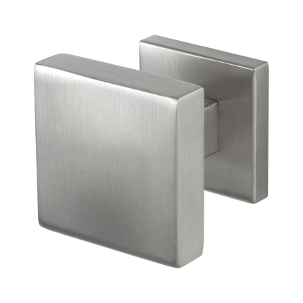 GPF9858.09-02 RVS mat vierkante knop S5 60x60x16mm incl. wisselstift op vierkant rozet